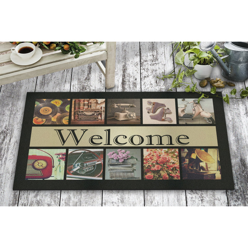 Tapis d'entrée antidérapant 27,56 po x 17,7 po