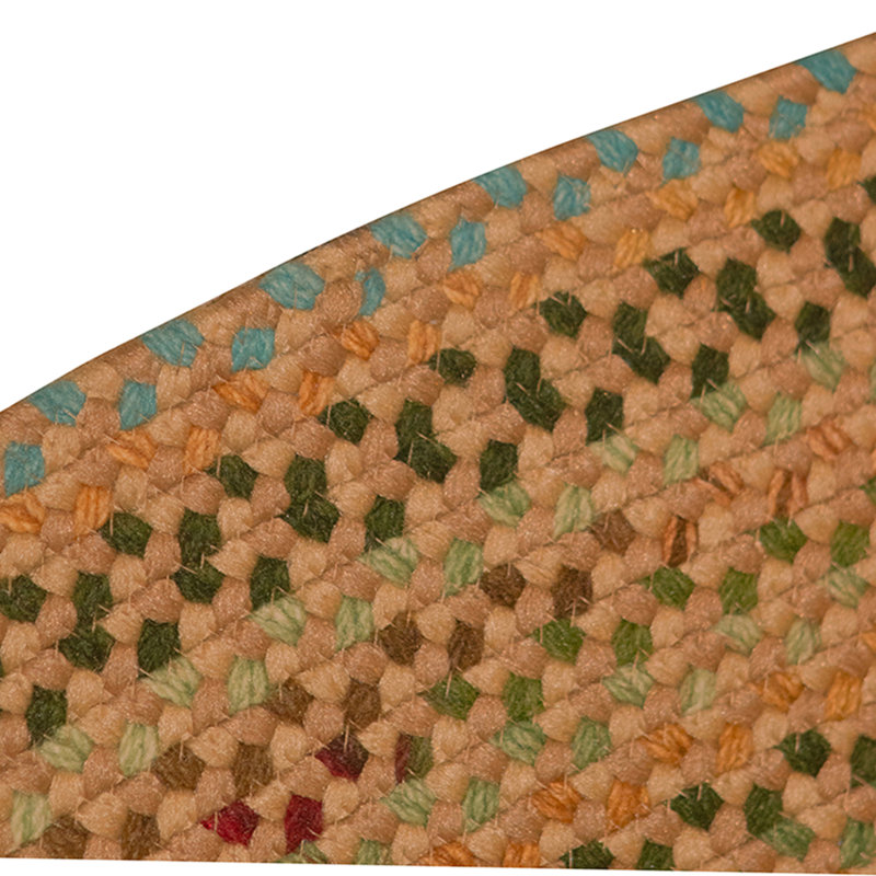 Hand Knotted Wool Area Rug in Tan