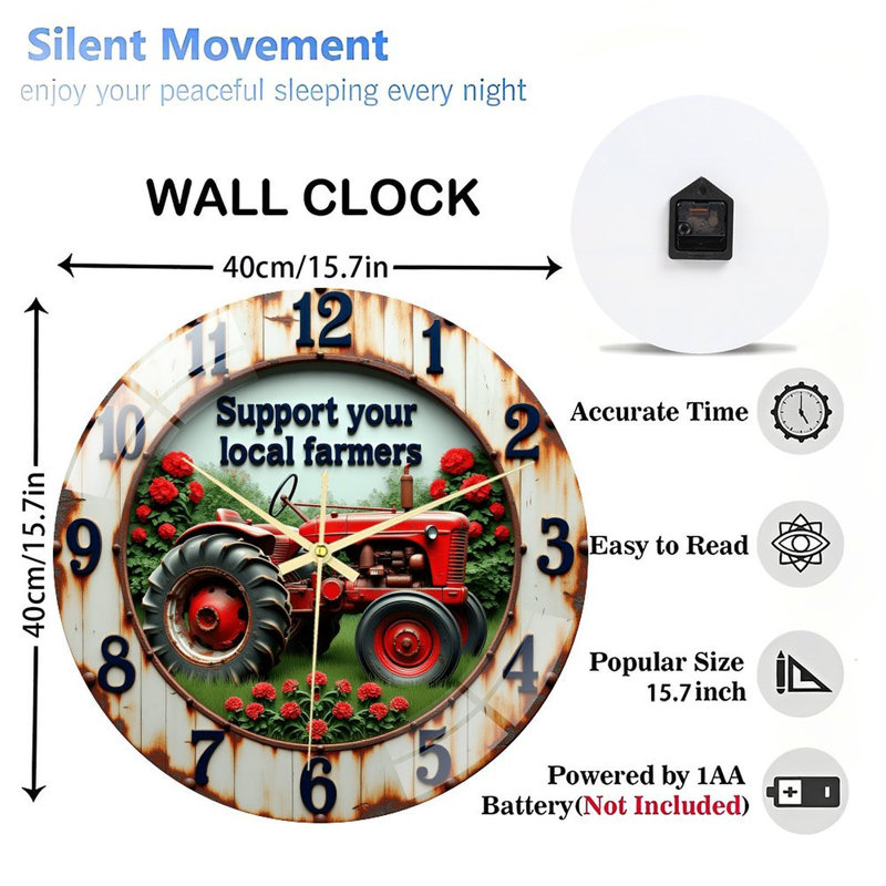 Horloge murale 16 po