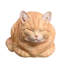 Chat tigré orange au repos-126248606