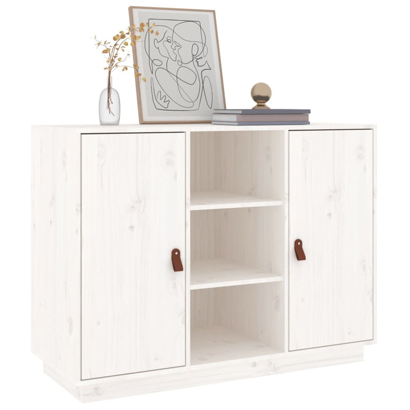 Krishvi 100cm Solid Wood Sideboard, White