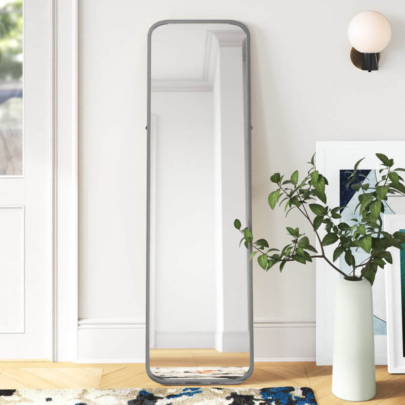 Albers Metal Rectangle Mirror, Gray