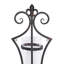 Applique murale noire en métal pour l'intérieur et l'extérieur-1855517672