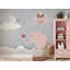 Papier peint amovible avec un joli bébé éléphant et des ballons-99178818