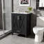 24-Inch Bathroom Vanity With Ceramic Sink, Divided Drawer & Soft-Close Doors-1876389947