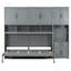 Lit escamotable mural avec placard, tiroirs et bureau Murphy
