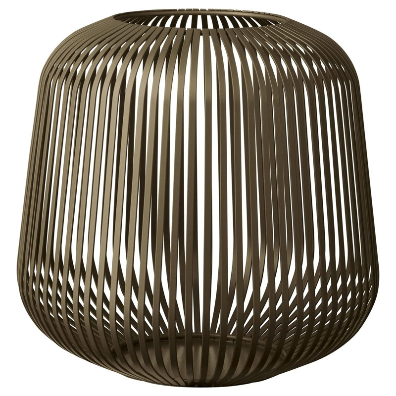Lito Other Corner Lantern, Brown, 27 cm H x 28 cm W x 28 cm D