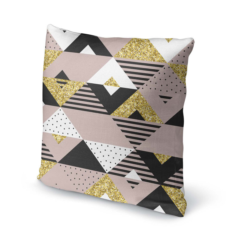 Housse de coussin d'extérieur carré tendance, 24" X 24"
