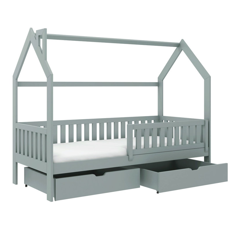 Ortis House Beds, European Toddler (80 x 180cm), Grey