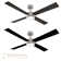 Santorini Smart 4-Blade 52in Ceiling Fan 2700K-6000K CCT Selectable LED Light Kit with Remote Control in Brushed Nickel with Reversible Blades Weathered Wood or Ebony Works With iOS or Android App