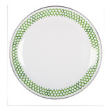 Green Scallop Handmade Enamelware Platter