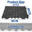 12Pcs Drainage Interlocking Floor Tiles 11.8" x 11.8"