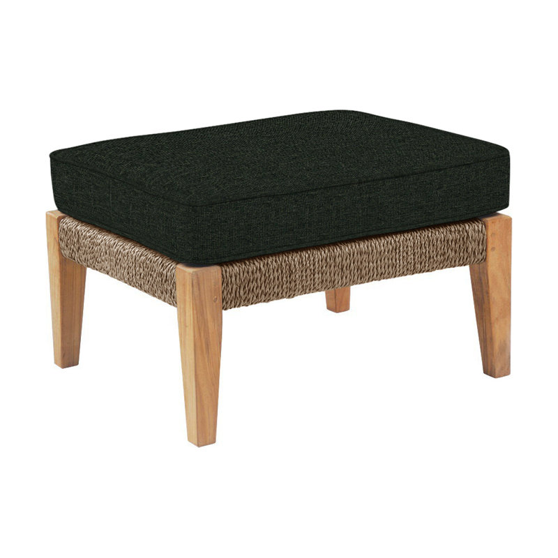 Hadley Outdoor Ottoman, Hadley Hemp, Millstone