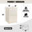 2 Drawer File Cabinet with Lock, Cream Filing Cabinets for Home Office, Metal Locking File Cabinet with Two Drawers, Light Duty File Storage Cabinet for Letter Size-373088917