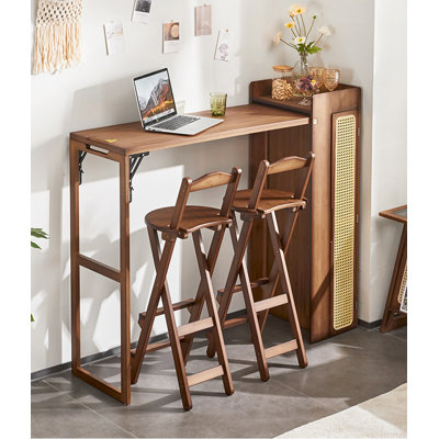 Table de bar rectangulaire en osier de luxe Luxury