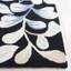 Tapis floral en coton touffeté à la main Jardin Ivoire / Noir-94664012