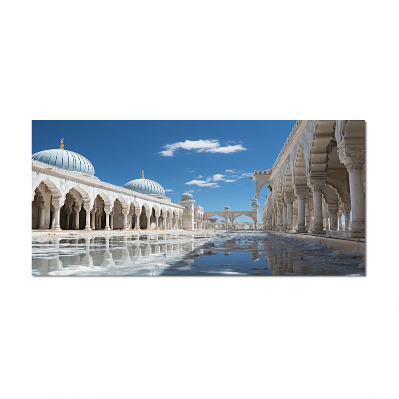 Art de l'islam Masjid Alaqsa - islamique, H 28 po x l 60 po x P 1,5 po, Toile tendue