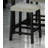 Dining Table Storage Side Shelves 2X Stools High Gloss Table Top / 3Pc Dining Set