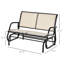 Banc oscillant pour 2 personnes Outsunny