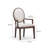 Goeffrey Dark Brown And Beige Armchair