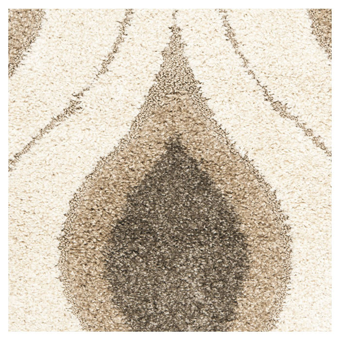 Tapis crème à motif géométrique Bryer