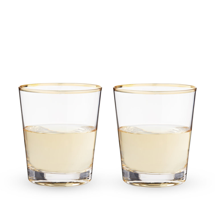 Dingerjar 20 oz Glass Cup Set of 6, Elegance Modern Simplicity Drinking Glasses Tumblers for Cold Drinks, Cocktails, and Beverages.
