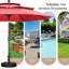 Parasol de marché à 3 niveaux 10 pi avec base-66401581
