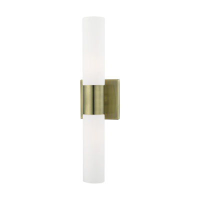 Cailum 2 Light Frosted Dimmable Vanity Light