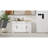 55.91" Farmhouse Buffet With 2 Drawers And 4 Doors