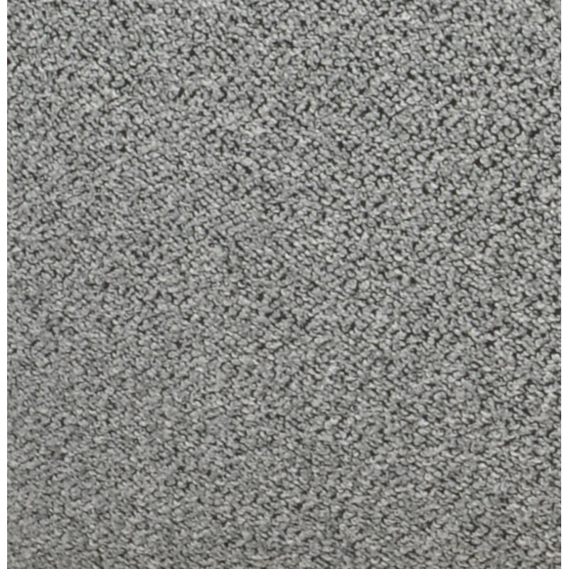 Fauteuil pivotant rembourré Madison, Noir, Gris laine