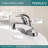 Core Centerset Bathroom Faucet with Drain Assembly, 2-handle Bathroom Sink Faucet-6650474-6650476