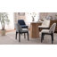 Ensemble de chaises de salle à manger rembourrées en polyester 19,5 po Bason avec pieds en bois massif noir Bason-8294643-923742