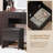 Kimrey Vanity Desk with Llight Sliding Mirror and 7 Drawers,  Makeup Vanity Table Set for Bedroom-435942612