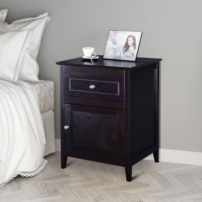 48cm W Manufactured Wood Bedside Table