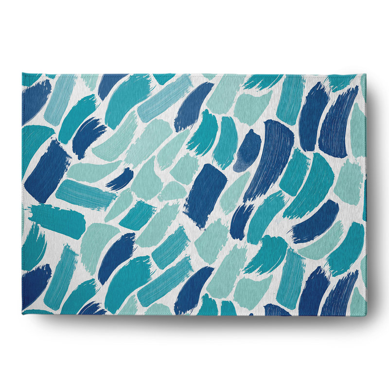 Charlottee Chenille Abstract Indoor Rug, Rectangle 5' x 7'