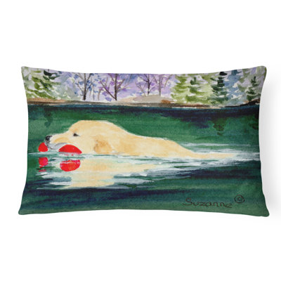 Golden Retriever Indoor/Outdoor Throw Pillow