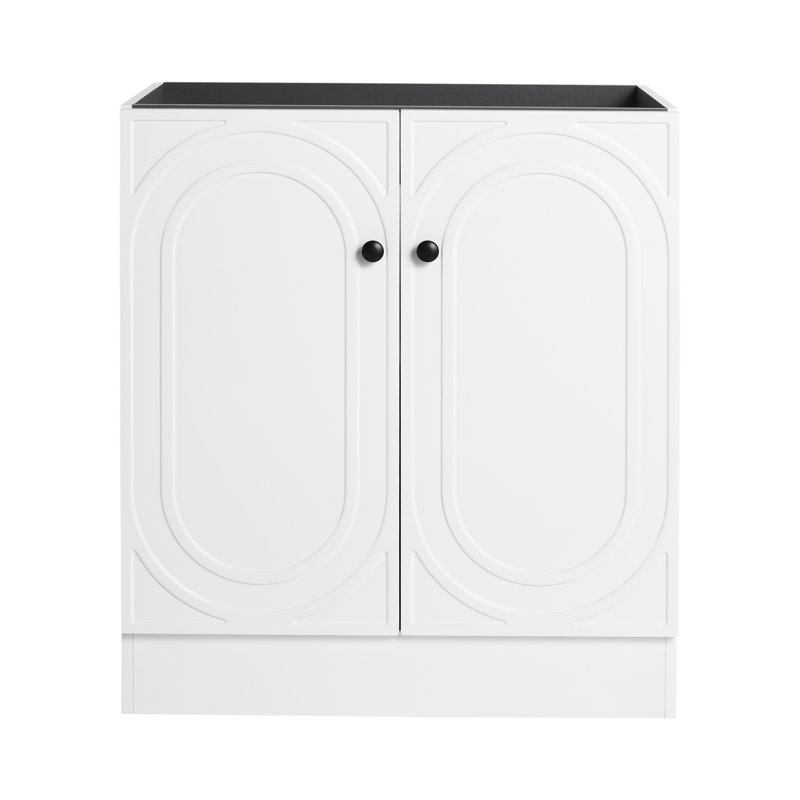 Meuble-lavabo sur pied Gretel, Blanc