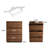 Roanoke 3-drawer Storage Dressing Table Clothing Storage Cabinet Bedroom Storage Dressing Table