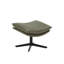 Chaise longue pivotante en cuir véritable avec repose-pieds-118092875