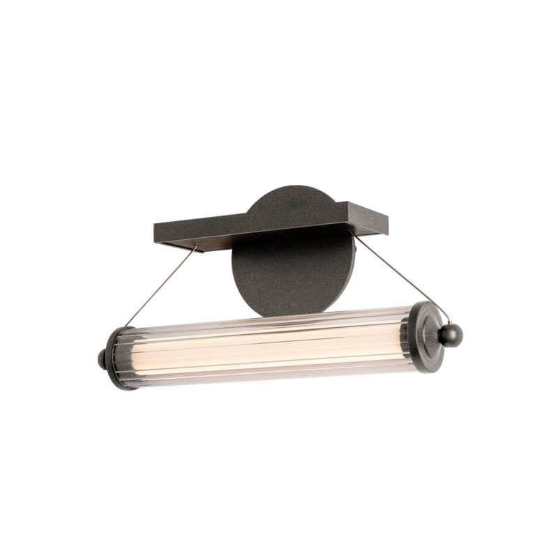 Libra 1 - Light LED Dimmable Armed Sconce, Natural Iron