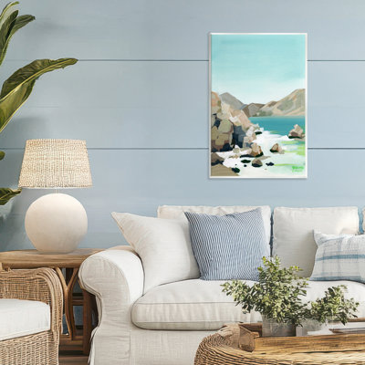 Plaque murale Expressionist Rocky Coast, design par Brook Page