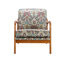 Chaise avec accoudoirs rembourrée Sivage