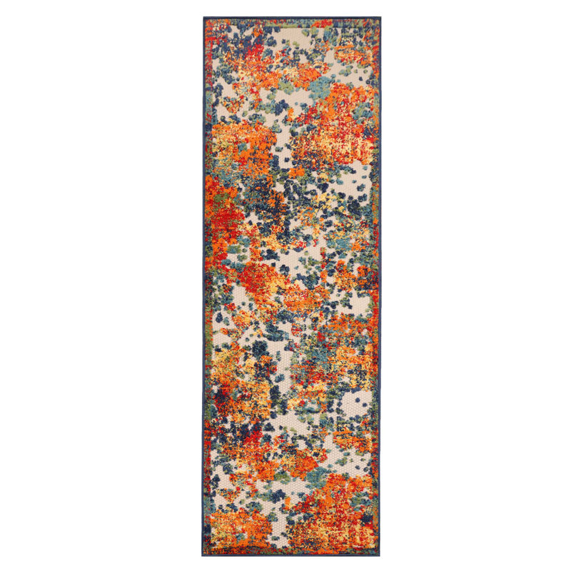 Tapis de jardin ou de patio Atthia, Tapis de couloir 2 pi 3 po x 10 pi