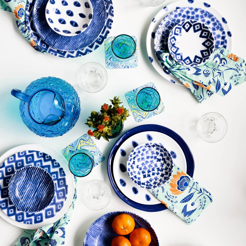Santorini Handmade Ceramic Pasta Bowl