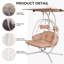 Chaise de jardin spacieuse en acier