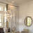 4 - Light Wood Dimmable Globe Chandelier