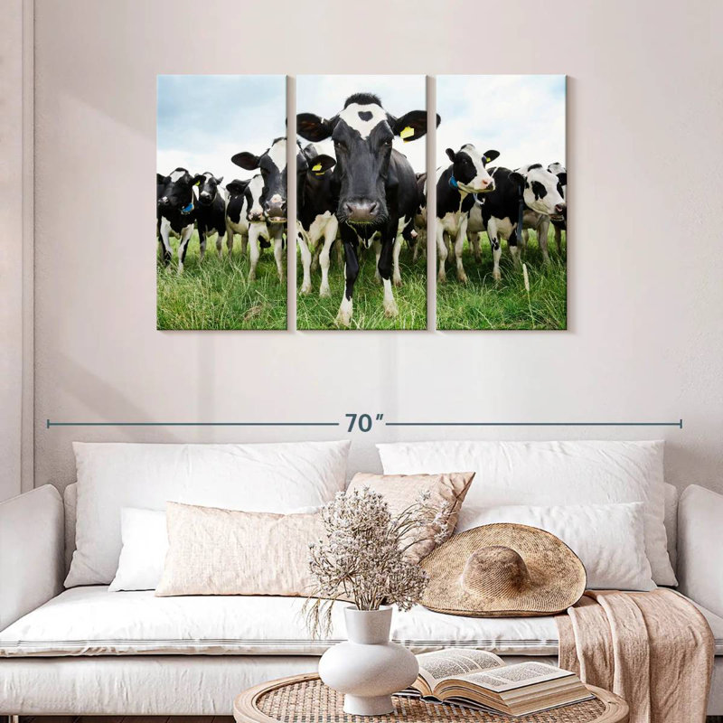 Brampt Holstein Cows, 28" H x 45" W
