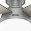 Ventilateur de plafond encastré à 4 pales à profil bas de 44 po avec lumières Dempsey-71202503