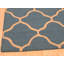 Tapis bleu sarcelle en laine touffeté à la main 5 pi x 7 pi Durrant