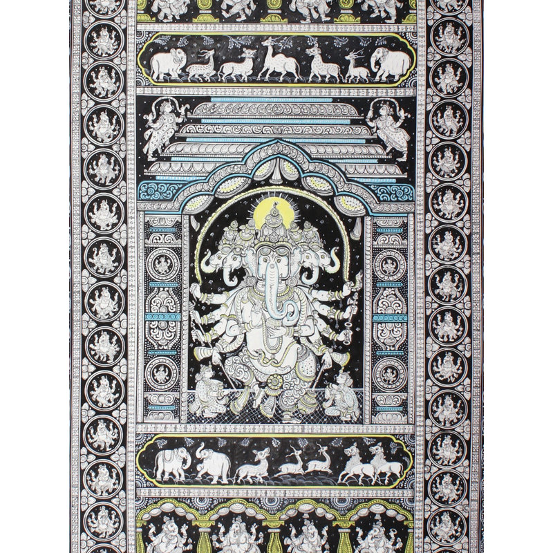 L'histoire du dieu Ganesha | Paata, peinture de l'Orissa